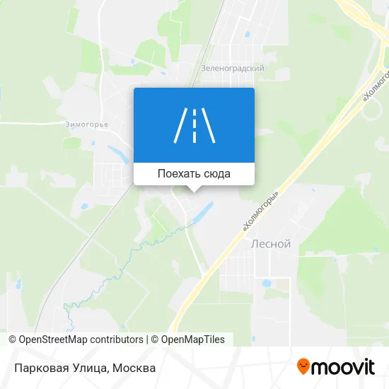 Карта Парковая Улица