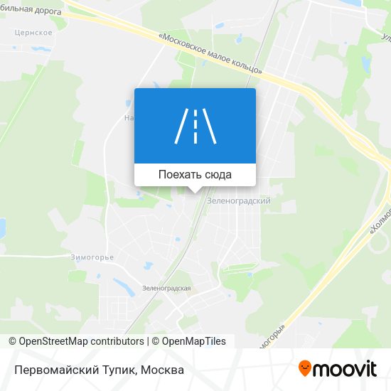 Карта Первомайский Тупик