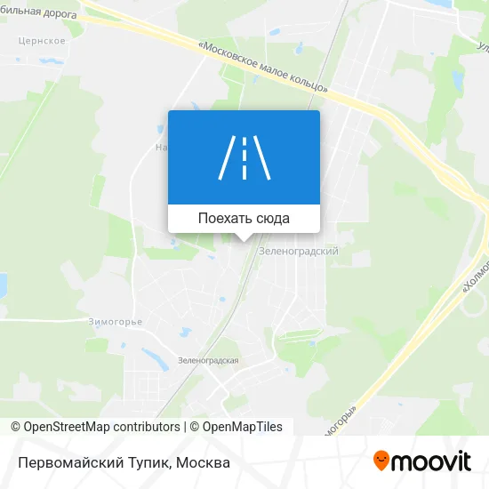 Карта Первомайский Тупик