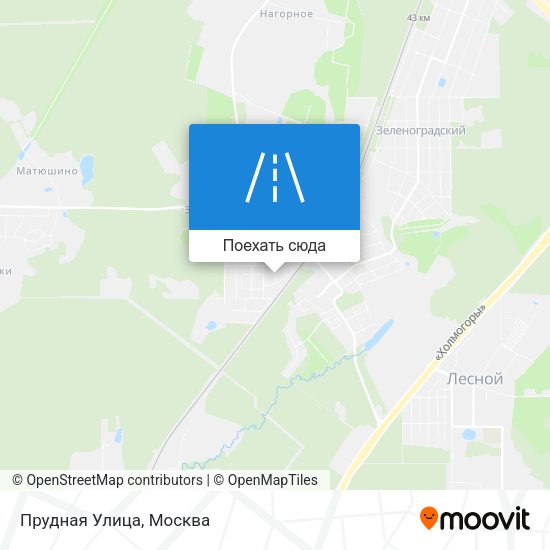 Карта Прудная Улица
