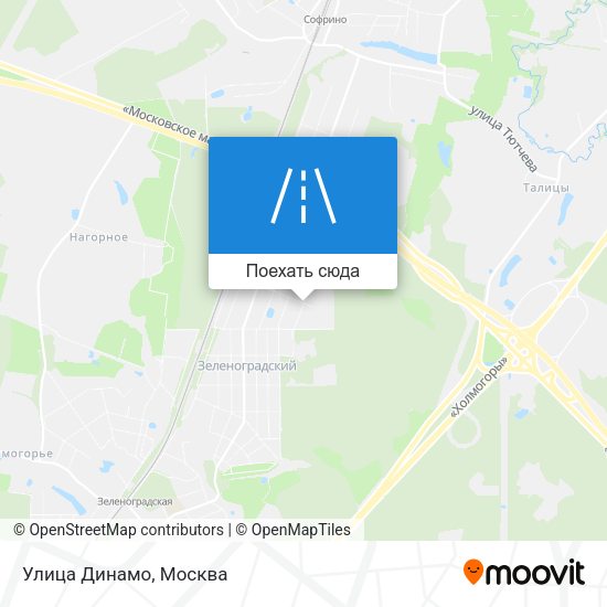 Карта Улица Динамо
