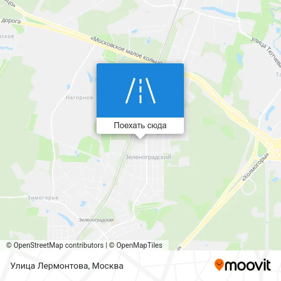 Карта Улица Лермонтова