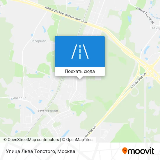 Карта Улица Льва Толстого