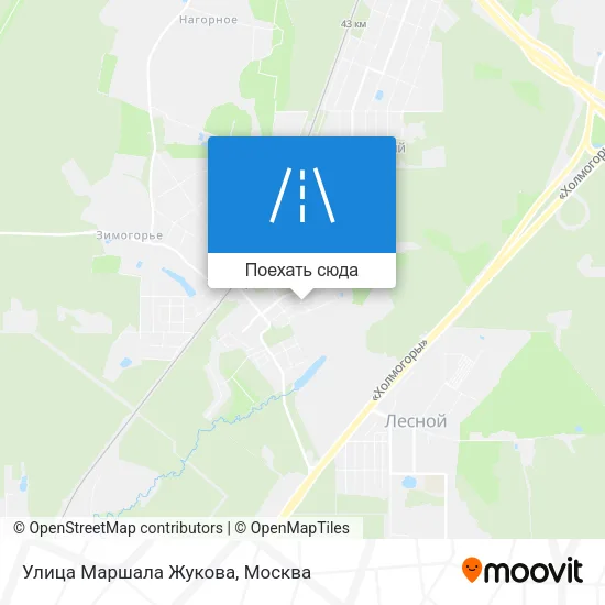 Карта Улица Маршала Жукова
