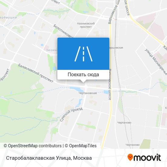 Карта Старобалаклавская Улица