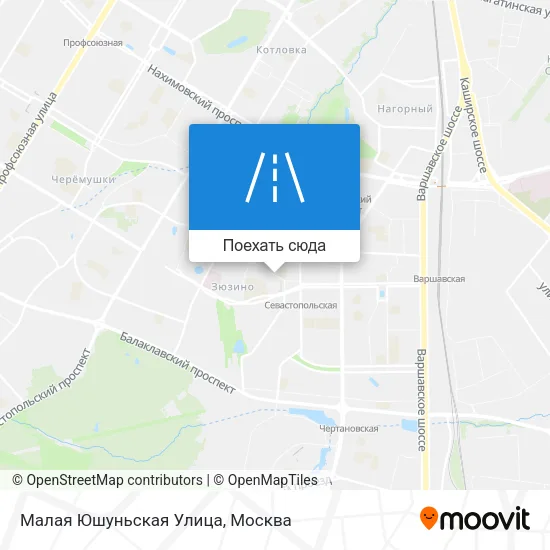 Карта Малая Юшуньская Улица