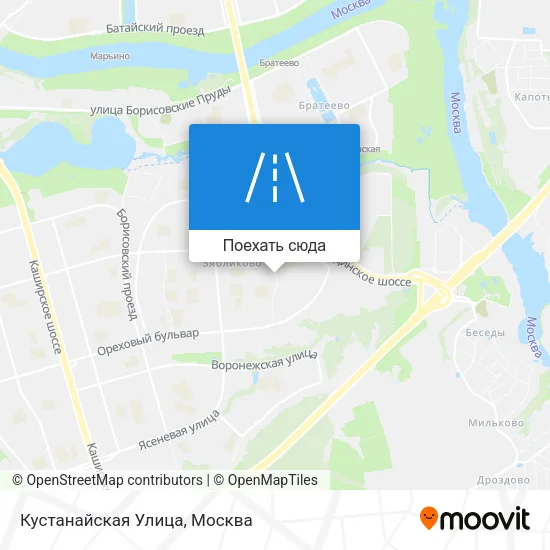 Карта Кустанайская Улица