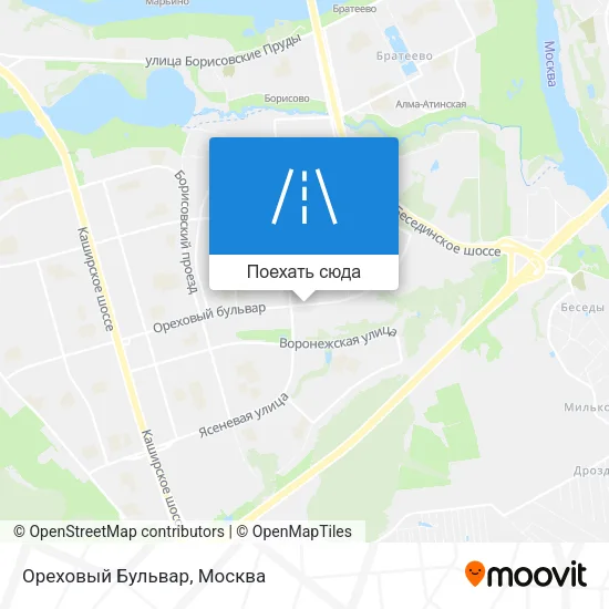 Карта Ореховый Бульвар