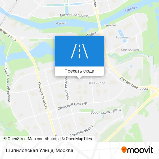 Карта Шипиловская Улица