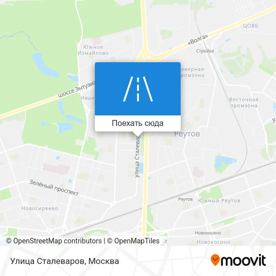 Карта Улица Сталеваров