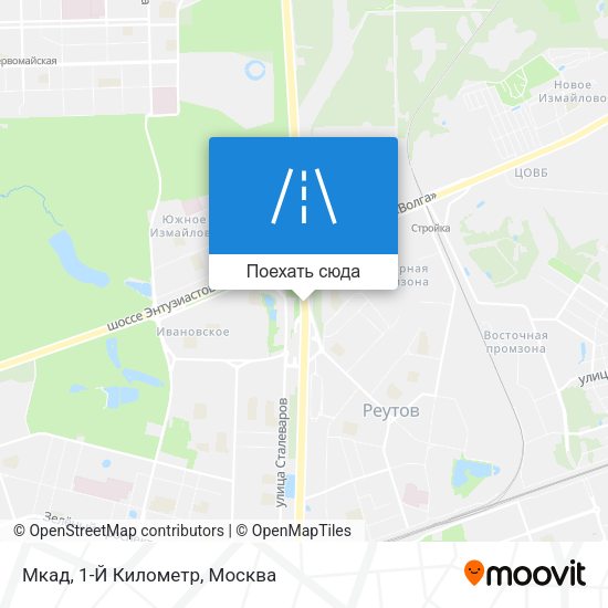 Карта Мкад, 1-Й Километр