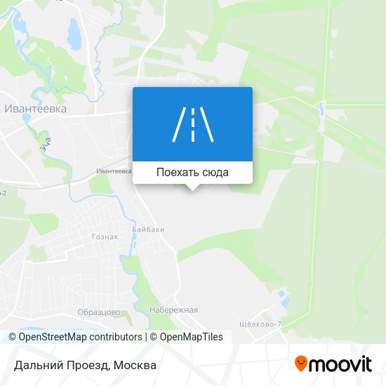 Карта Дальний Проезд