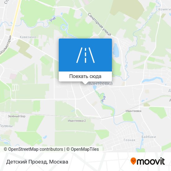 Карта Детский Проезд