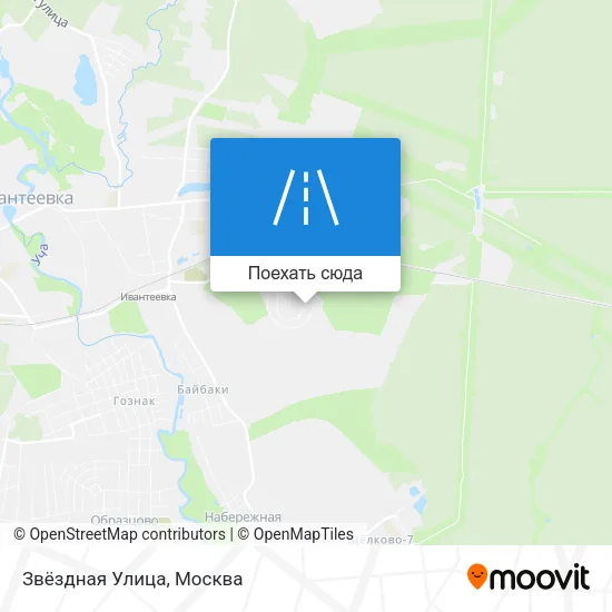 Карта Звёздная Улица