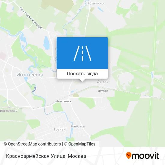 Карта Красноармейская Улица
