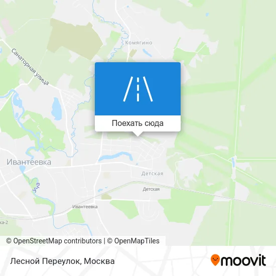 Карта Лесной Переулок