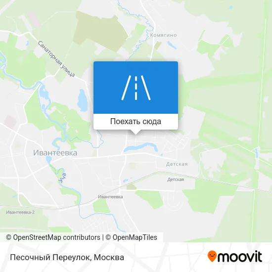 Карта Песочный Переулок