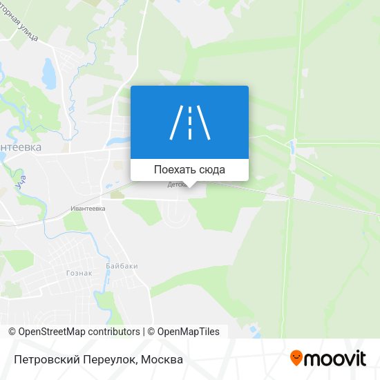 Карта Петровский Переулок