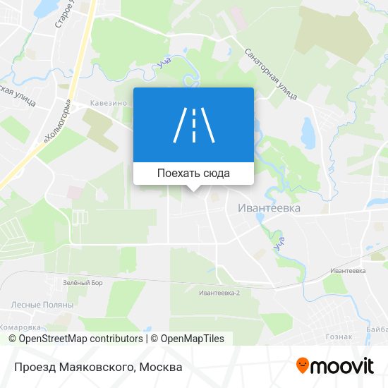 Карта Проезд Маяковского