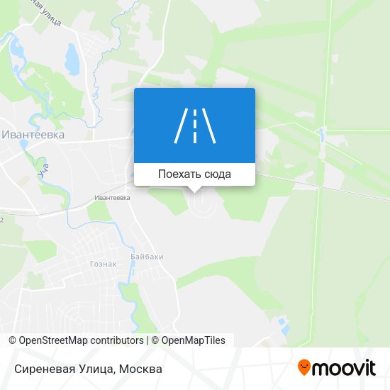 Карта Сиреневая Улица