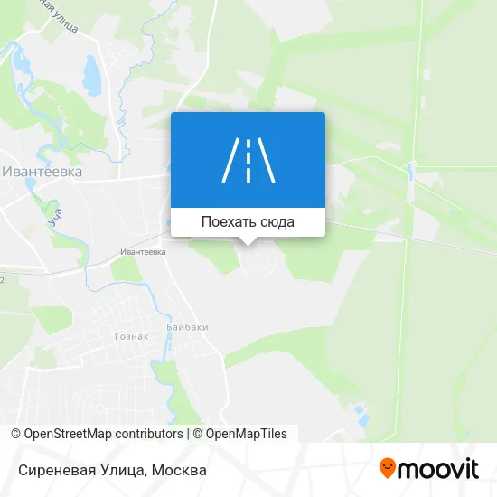 Карта Сиреневая Улица