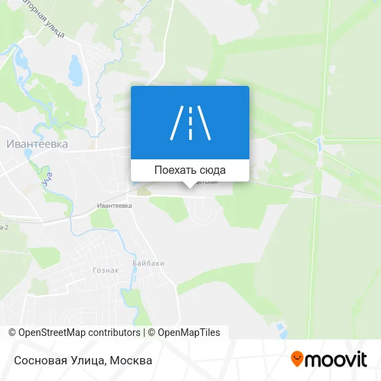 Карта Сосновая Улица