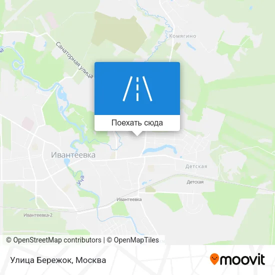 Карта Улица Бережок