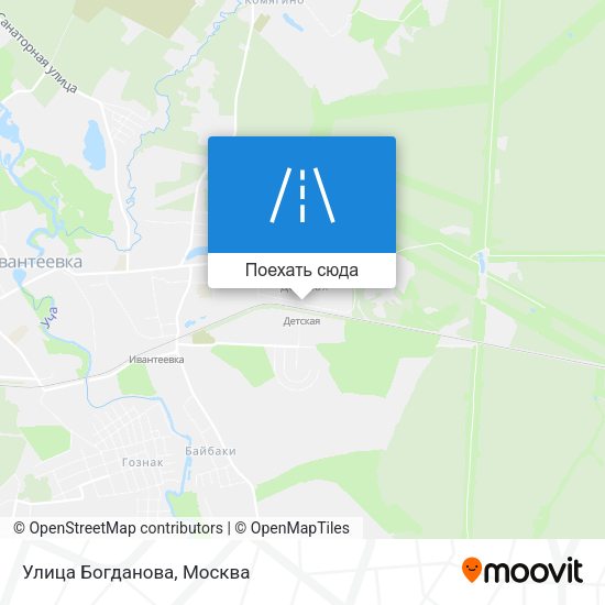 Карта Улица Богданова