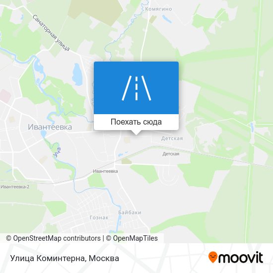 Карта Улица Коминтерна