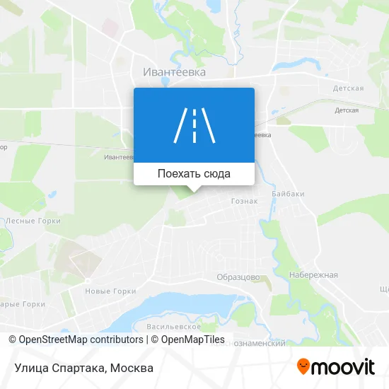 Карта Улица Спартака