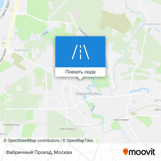 Карта Фабричный Проезд