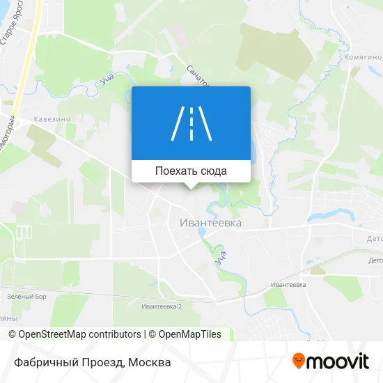 Карта Фабричный Проезд