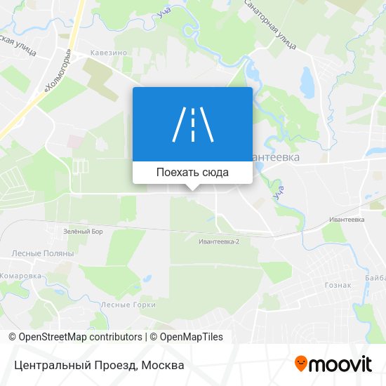 Карта Центральный Проезд