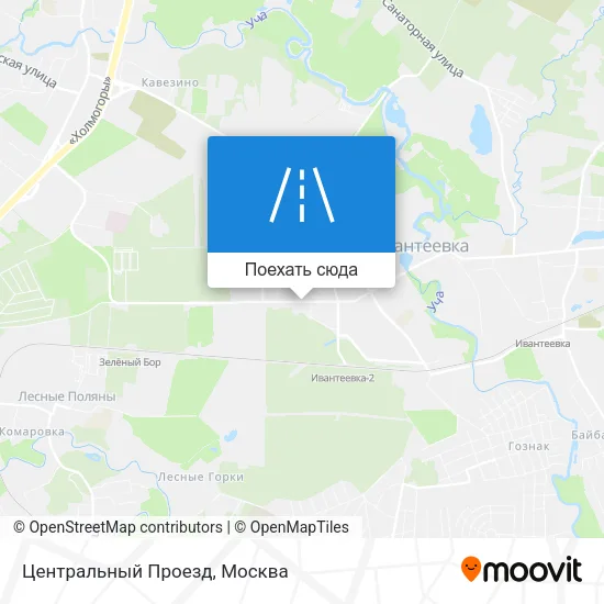 Карта Центральный Проезд