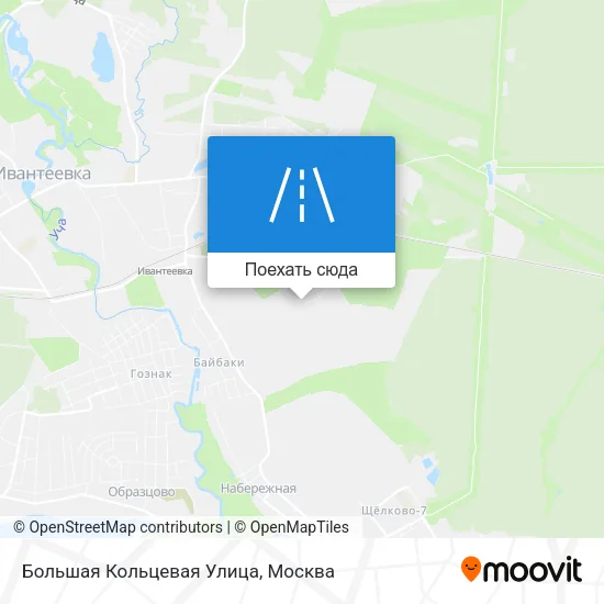 Карта Большая Кольцевая Улица