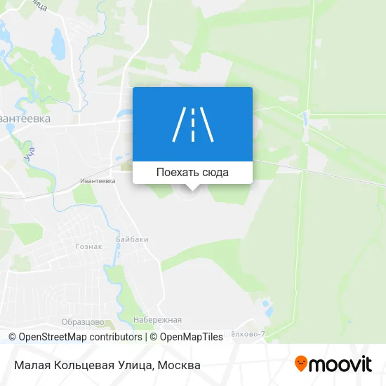 Карта Малая Кольцевая Улица