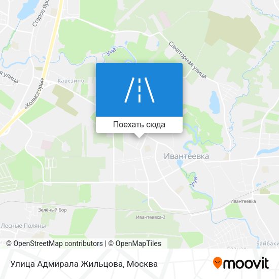 Карта Улица Адмирала Жильцова
