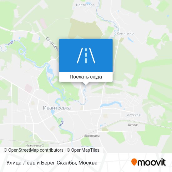 Карта Улица Левый Берег Скалбы