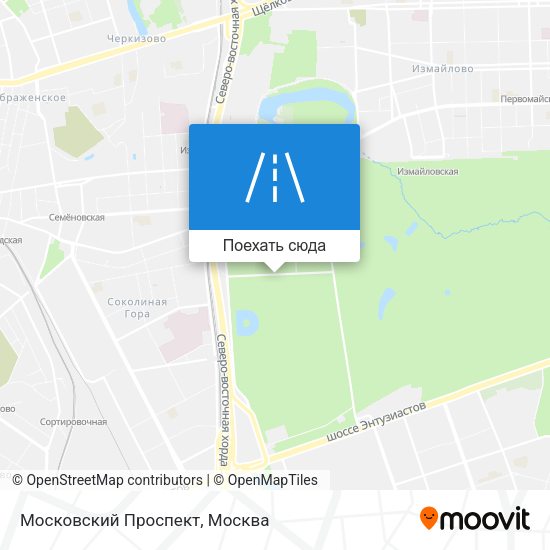 Карта Московский Проспект