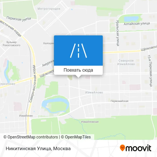 Карта Никитинская Улица