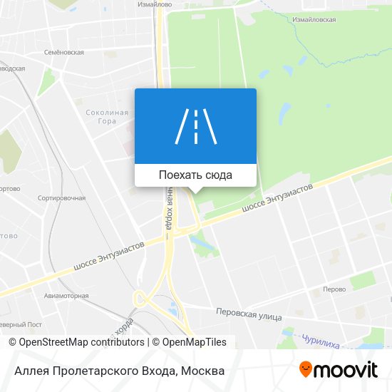 Карта Аллея Пролетарского Входа