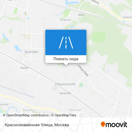 Карта Краснознамённая Улица