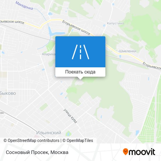Карта Сосновый Просек