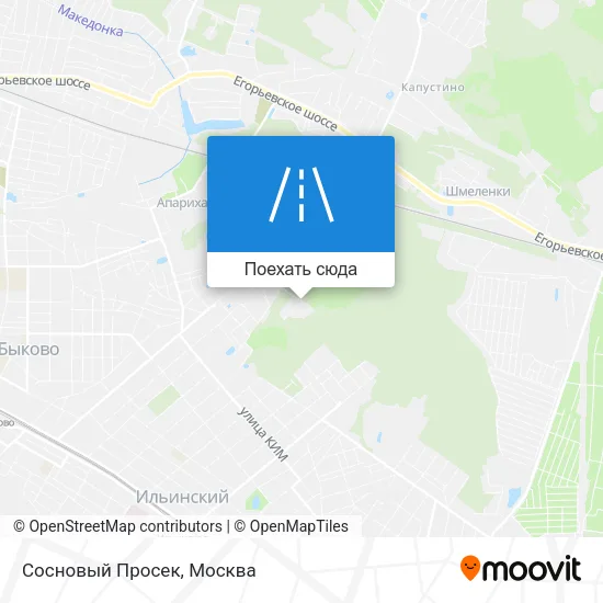 Карта Сосновый Просек
