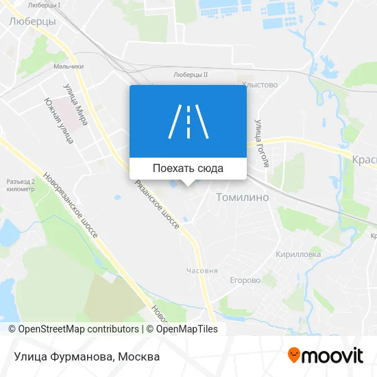 Карта Улица Фурманова