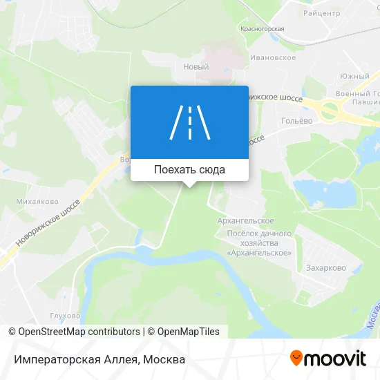 Карта Императорская Аллея