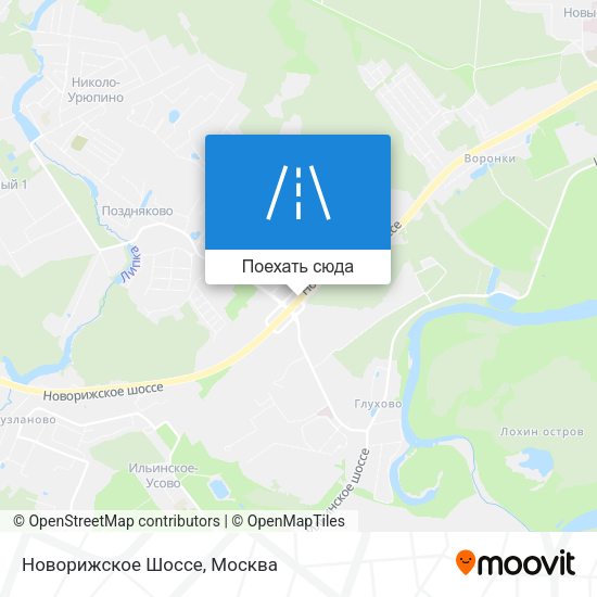 Карта Новорижское Шоссе