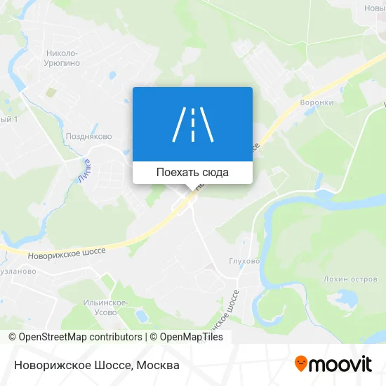 Карта Новорижское Шоссе