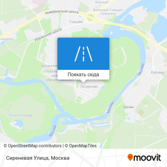 Карта Сиреневая Улица