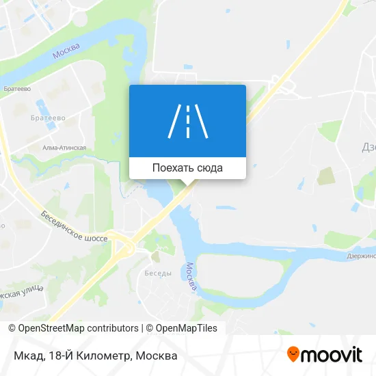 Карта Мкад, 18-Й Километр